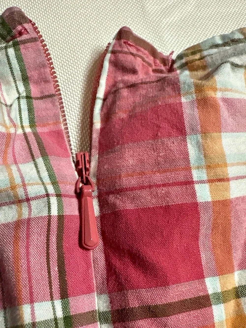 Gymboree Girls Plaid Embroidered Blouse Pink & Green Girls 4